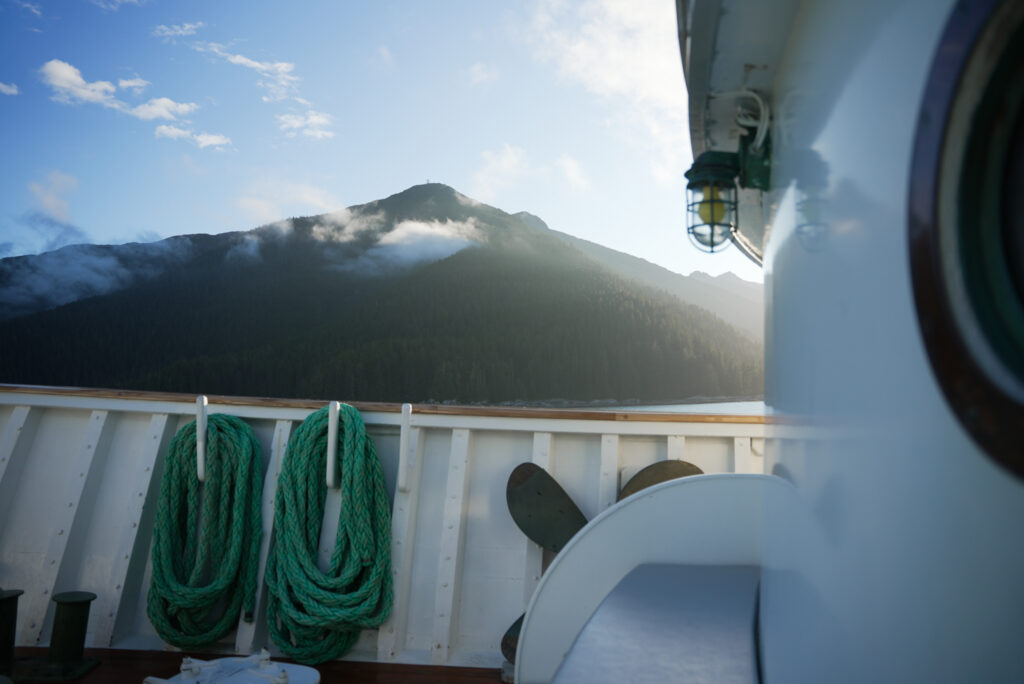 Morning view from Liseron deck